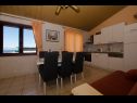 Apartementen Vlado - cosy & afordable: SA1(2), A2(3), A3(5) Supetar - Eiland Brac  - Appartement - A3(5): eetkamer