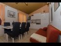 Apartementen Vlado - cosy & afordable: SA1(2), A2(3), A3(5) Supetar - Eiland Brac  - Appartement - A3(5): keuken en eetkamer