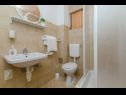 Apartementen Vlado - cosy & afordable: SA1(2), A2(3), A3(5) Supetar - Eiland Brac  - Studio-appartment - SA1(2): badkamer met toilet