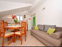 Apartementen Aurelija - 20 m from beach: A1(4+2), A2(4), A3(2+2) Arbanija - Eiland Ciovo  - Appartement - A3(2+2): woonkamer
