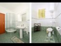 Apartementen Sima - 100m from beach: A1(4+1), A2(2+2), A3(4+2), A4 (2+2) Mastrinka - Eiland Ciovo  - Appartement - A4 (2+2): badkamer met toilet