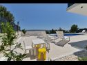 Vakantiehuizen Maca - pool an view: H(8) Okrug Gornji - Eiland Ciovo  - Kroatië  - tuin