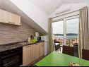 Apartementen Tamara - great view: A1(2) Okrug Gornji - Eiland Ciovo  - Appartement - A1(2): keuken en eetkamer