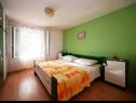 Apartementen Mihovilovic - 50 m from beach: A1(4), A2(6+1), A3(4+2), A4(2+1) Slatine - Eiland Ciovo  - Appartement - A1(4): slaapkamer