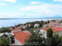 Apartementen Iva SA1(2+1), SA2(2+1), SA3(2+1) Crikvenica - Riviera Crikvenica  - Studio-appartment - SA1(2+1): uitzicht vanaf balkon