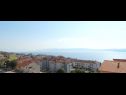 Apartementen Zdravko B1(4+1) Crikvenica - Riviera Crikvenica  - Appartement - B1(4+1): uitzicht op zee