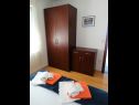 Apartementen Tomislav A1 crni(4+1), A2 crveni(4+1), A3(5+1), A4(2+2) Selce - Riviera Crikvenica  - Appartement - A1 crni(4+1): slaapkamer