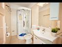 Apartementen Sea front - free parking A1(2+2), A2(2+2), A3(4+1), A4(2), A5(2) Klek - Riviera Dubrovnik  - Appartement - A2(2+2): badkamer met toilet