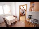 Apartementen Nikola - free parking A11(4+1), A12(4) Mlini - Riviera Dubrovnik  - Appartement - A11(4+1): keuken en eetkamer