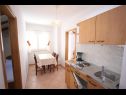 Apartementen Nikola - free parking A11(4+1), A12(4) Mlini - Riviera Dubrovnik  - Appartement - A11(4+1): keuken en eetkamer