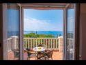 Apartementen en kamers Villa Bouganvillea - sea view & garden: A1 Deluxe (2+1), A2 Superior (2+1), A3 Comfort (2+1), A4 Premium (2+1), R1 Deluxe (2), R2 Comfort (2) Mlini - Riviera Dubrovnik  - Appartement - A1 Deluxe (2+1): terras