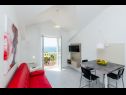 Apartementen en kamers Villa Bouganvillea - sea view & garden: A1 Deluxe (2+1), A2 Superior (2+1), A3 Comfort (2+1), A4 Premium (2+1), R1 Deluxe (2), R2 Comfort (2) Mlini - Riviera Dubrovnik  - Appartement - A4 Premium (2+1): woonkamer