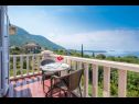 Apartementen en kamers Villa Bouganvillea - sea view & garden: A1 Deluxe (2+1), A2 Superior (2+1), A3 Comfort (2+1), A4 Premium (2+1), R1 Deluxe (2), R2 Comfort (2) Mlini - Riviera Dubrovnik  - Appartement - A4 Premium (2+1): terras