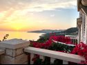 Apartementen en kamers Villa Bouganvillea - sea view & garden: A1 Deluxe (2+1), A2 Superior (2+1), A3 Comfort (2+1), A4 Premium (2+1), R1 Deluxe (2), R2 Comfort (2) Mlini - Riviera Dubrovnik  - Appartement - A4 Premium (2+1): uitzicht vanaf terras