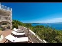 Vakantiehuizen Luxury - amazing seaview H(8+2) Soline (Dubrovnik) - Riviera Dubrovnik  - Kroatië  - terras