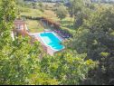 Apartementen Marinko - with pool : A1(4+1) , A2(4+1), A Kuca(4+1) Barban - Istrië  - uitzicht (huis en omgeving)