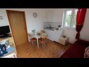 Apartementen Kamena A3(2+1) Klimno - Eiland Krk  - Appartement - A3(2+1): keuken en eetkamer