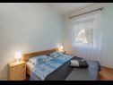 Apartementen Zdrave - 500 m from sea: A1 prizemlje(4+2), A2 kat(4+2) Pinezici - Eiland Krk  - Appartement - A1 prizemlje(4+2): slaapkamer