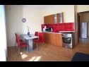 Apartementen PAna - 150 m from sea : A1(4), A2(4), A3(4), A4(4) Silo - Eiland Krk  - Appartement - A3(4): keuken en eetkamer