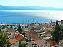 Apartementen Suzi - beautiful view and cosy: A1 crvena kuhinja(2+2), A2(2+2) Baska Voda - Riviera Makarska  - Appartement - A1 crvena kuhinja(2+2): uitzicht vanaf terras
