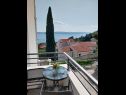 Apartementen Josip - 150 m from beach with free parking A1(3), A2(5), A3(2+2) Baska Voda - Riviera Makarska  - Appartement - A1(3): balkon