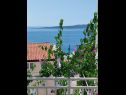 Apartementen Josip - 150 m from beach with free parking A1(3), A2(5), A3(2+2) Baska Voda - Riviera Makarska  - Appartement - A3(2+2): uitzicht op zee