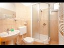 Apartementen en kamers Led - near sea: SA1(2), A2(2+2), A3(2+2), R4(2), R5(2), A6(2+1), A7(2+2) Brela - Riviera Makarska  - Kamer - R4(2): badkamer met toilet