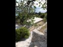 Apartementen Up - amazing sea view: A1(2) Brela - Riviera Makarska  - tuin