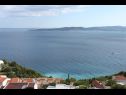 Apartementen Up - amazing sea view: A1(2) Brela - Riviera Makarska  - Appartement - A1(2): uitzicht vanaf terras