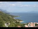 Apartementen Up - amazing sea view: A1(2) Brela - Riviera Makarska  - Appartement - A1(2): uitzicht vanaf terras