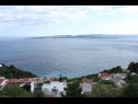 Apartementen Up - amazing sea view: A1(2) Brela - Riviera Makarska  - Appartement - A1(2): uitzicht vanaf balkon