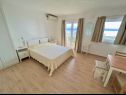 Apartementen Via - 250 m from sea: SA2(2), SA3(2), SA4(2), SA1(2) Brela - Riviera Makarska  - Studio-appartment - SA1(2): slaapkamer