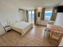 Apartementen Via - 250 m from sea: SA2(2), SA3(2), SA4(2), SA1(2) Brela - Riviera Makarska  - Studio-appartment - SA3(2): slaapkamer