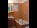 Apartementen Secret garden - seaview: A1(4), A2(2) Brela - Riviera Makarska  - Appartement - A2(2): badkamer met toilet