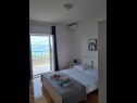 Apartementen Ante - amazing sea view: A1(4) Brela - Riviera Makarska  - Appartement - A1(4): slaapkamer