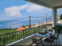 Apartementen Ante - amazing sea view: A1(4) Brela - Riviera Makarska  - Appartement - A1(4): terras