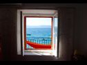 Apartementen Inga - right at the beach: A1(2+3) Brist - Riviera Makarska  - Appartement - A1(2+3): uitzicht vanuit het raam