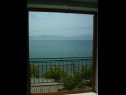 Apartementen Inga - right at the beach: A1(2+3) Brist - Riviera Makarska  - Appartement - A1(2+3): uitzicht op zee