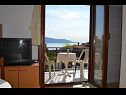 Apartementen Jozo - 150 m from pebble beach: A1(2), A2(2), A3(2), A4(4), A5(4) Gradac - Riviera Makarska  - Appartement - A2(2): woonkamer