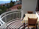 Apartementen Biljana - 150m from beach: A1(2+1), A2(2+2), A3(5), A4(2+2) Gradac - Riviera Makarska  - Appartement - A2(2+2): balkon