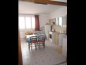 Apartementen Graci - 20 m from pebble beach: A1(4) Gradac - Riviera Makarska  - Appartement - A1(4): keuken en eetkamer