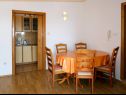 Apartementen Biljana - 150m from beach: A1(2+1), A2(2+2), A3(5), A4(2+2) Gradac - Riviera Makarska  - Appartement - A4(2+2): eetkamer