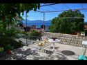 Apartementen Jozo - 150 m from pebble beach: A1(2), A2(2), A3(2), A4(4), A5(4) Gradac - Riviera Makarska  - gezamelijke terras (huis en omgeving)