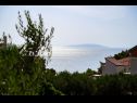 Apartementen Goge - 90 m from the beach: A1(4), SA2(2) Gradac - Riviera Makarska  - Appartement - A1(4): uitzicht