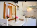 Apartementen Goge - 90 m from the beach: A1(4), SA2(2) Gradac - Riviera Makarska  - Studio-appartment - SA2(2): keuken en eetkamer
