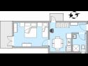 Apartementen Blue - 100 m from beach: A1(3+1) Igrane - Riviera Makarska  - Appartement - A1(3+1): appartement
