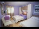 Apartementen Palmina - comfort apartment: A1 veliki (6),  A2 žuti (4+1), A3 lila (2), SA4 bijeli (2) Makarska - Riviera Makarska  - Appartement - A1 veliki (6): slaapkamer