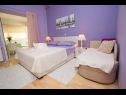 Apartementen Palmina - comfort apartment: A1 veliki (6),  A2 žuti (4+1), A3 lila (2), SA4 bijeli (2) Makarska - Riviera Makarska  - Appartement - A3 lila (2): slaapkamer