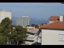 Apartementen Jadro - 250 m from beach A1(4), A2Gornji(2+1), A3Srednji(2+1), A4Prizemlje(2) Makarska - Riviera Makarska  - Appartement - A1(4): uitzicht vanaf terras