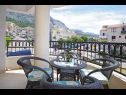 Apartementen Rose - comfy deluxe : A1(4) Makarska - Riviera Makarska  - Appartement - A1(4): terras